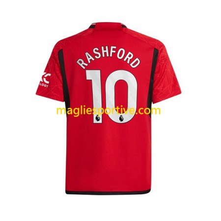 Completo Calcio Manchester United Marcus Rashford 10 Divisa Prima 2023-2024